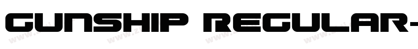 Gunship Regular字体转换